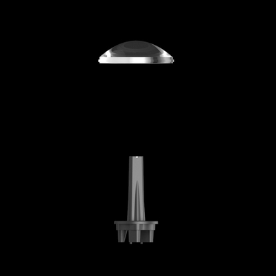 Optical combination of light guide and lens